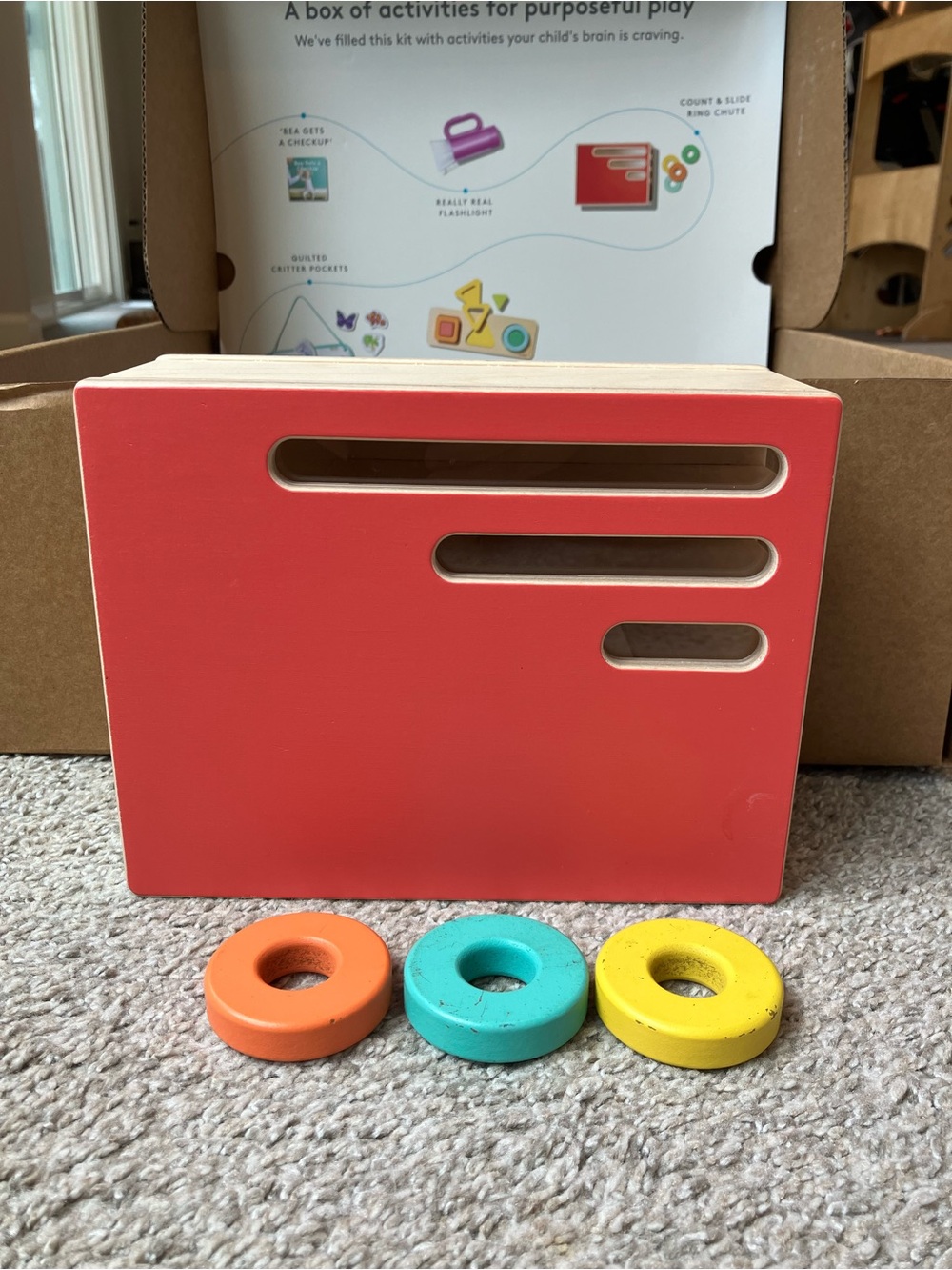Lovevery Count & Slide Ring Chute - 3 Rings